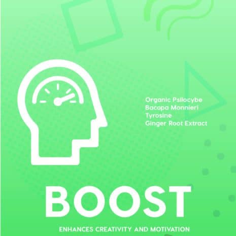 Want to have a fun night out with friends? Boost is the right Nootropic supplement for you! This supplement gives your the perfect amount of Psilocybin mixed with Bacopa Monnieri and Tyrosine. It gives your brain the motivation it needs to climb out of a slump and into a bright energetic mood. Each capsule of Boost contains 200mg of Psilocybe (active ingredient Psilocybin)